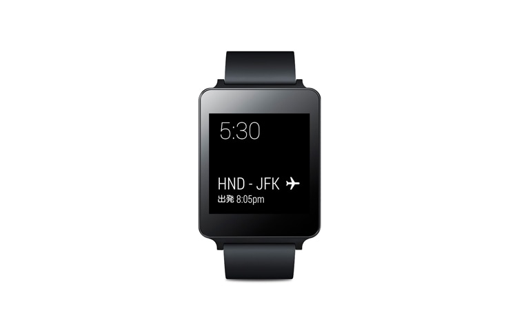 LG G Watch powered by Android Wear™ W100 の正面画像	