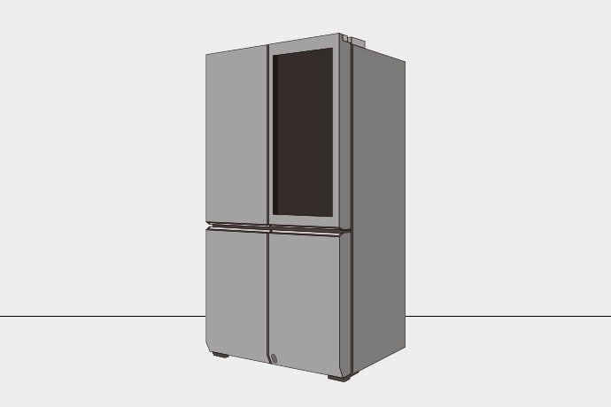 LG SIGNATURE冷蔵庫の全体を説明するインフォグラフィック