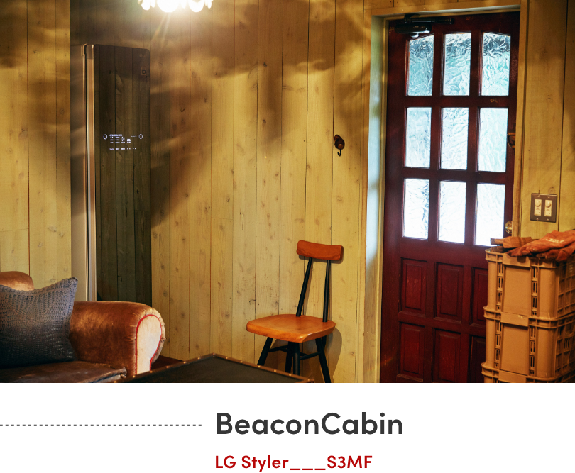 『AdamsCabin』と『BeaconCabin』、そして『DollyCabin』にそれぞれ１台ずつ設置されています。