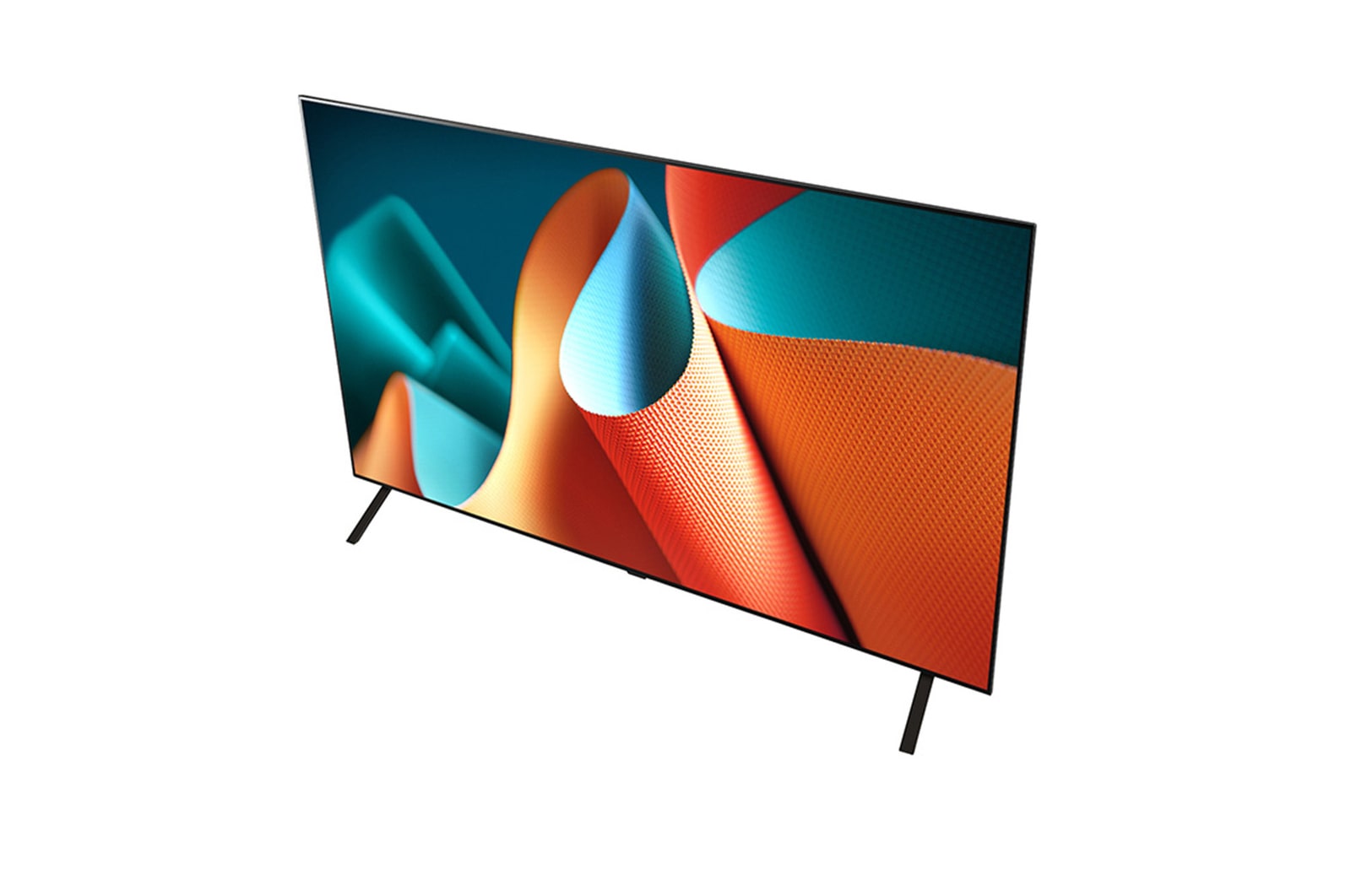 上から撮影されたLG OLED TV、OLED B4Eの斜め画像