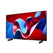 LG OLED evo TV、OLED C4の左向きの側面画像