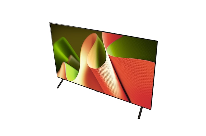 上から撮影されたLG OLED TV、OLED B4の斜め画像