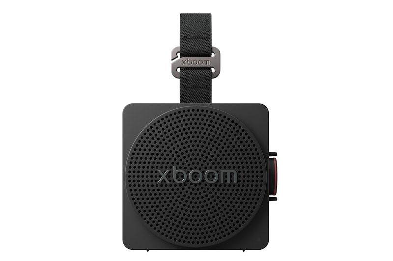 Front view of LG xboom Mini от will.i.am | Портативная и компактная колонка для повседневного использования MINI