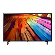 Вид спереди на телевизор LG UHD, UT80