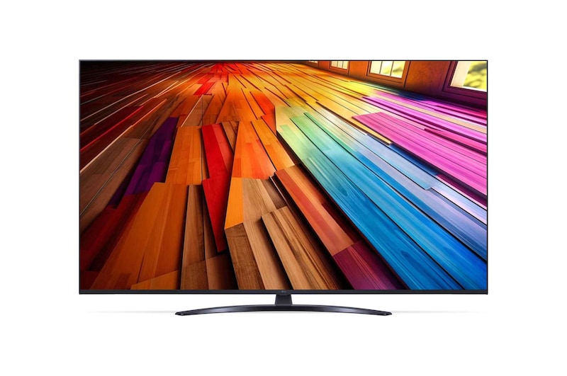 Вид спереди на телевизор LG UHD, UT81