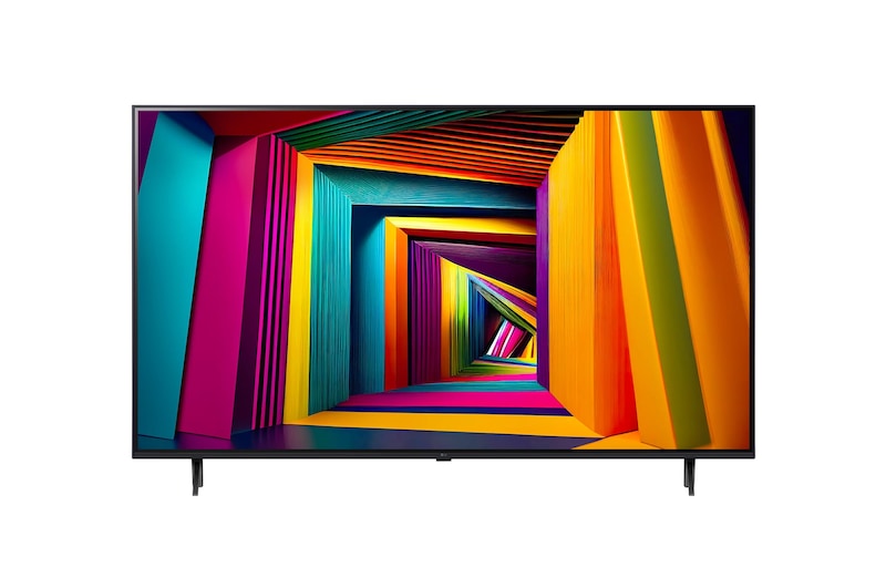 Вид спереди на телевизор LG UHD, UT90