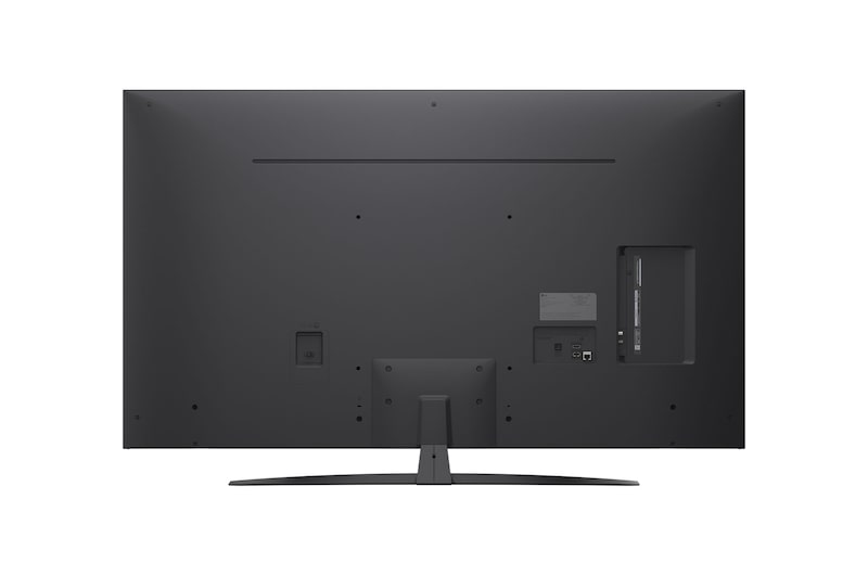 Вид слева и сбоку на телевизор LG NanoCell NANO80 TV.