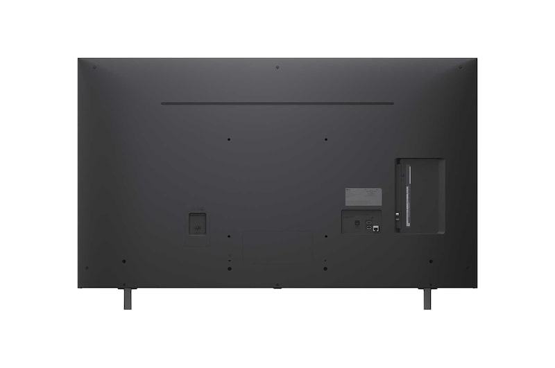 Вид сзади на телевизор LG NanoCell NANO80 TV.