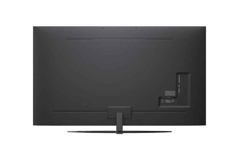 Вид слева и сбоку на телевизор LG NanoCell NANO80 TV.