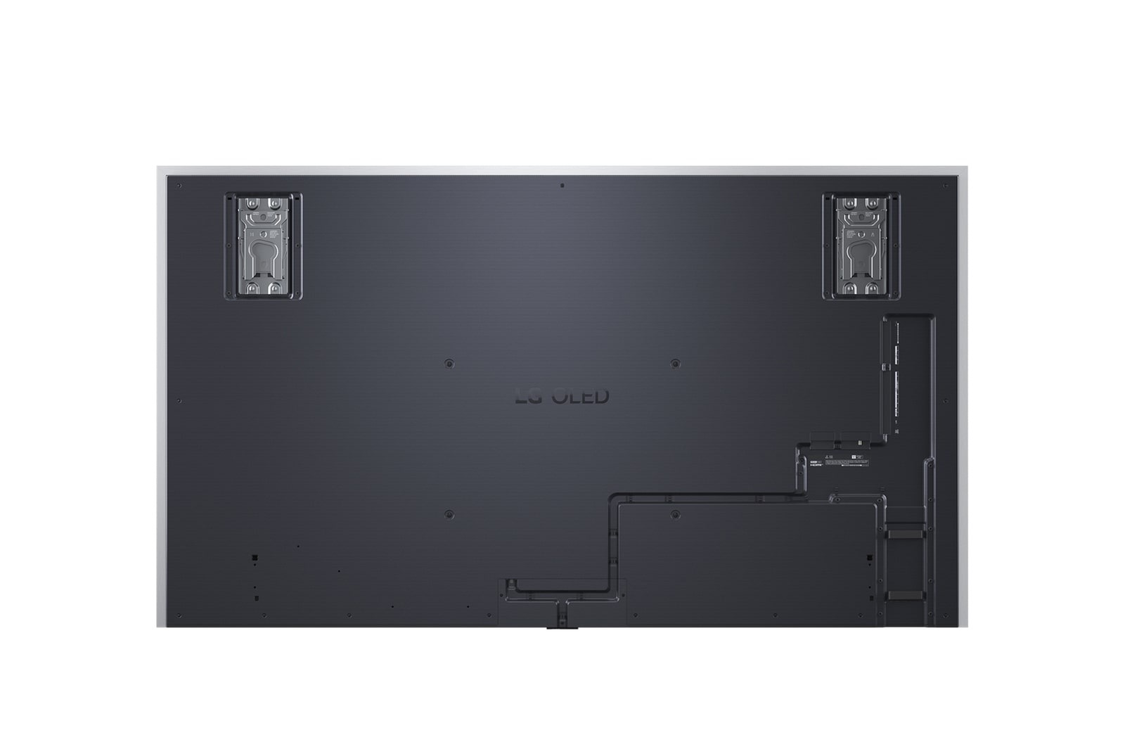 Вид сзади на телевизор Smart TV LG OLED evo AI G5 4K.