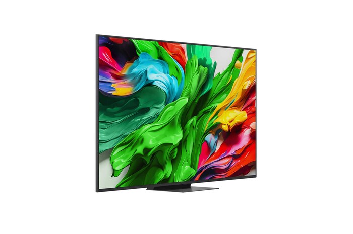 Вид слева и сбоку на телевизор LG QNED evo QNED85 