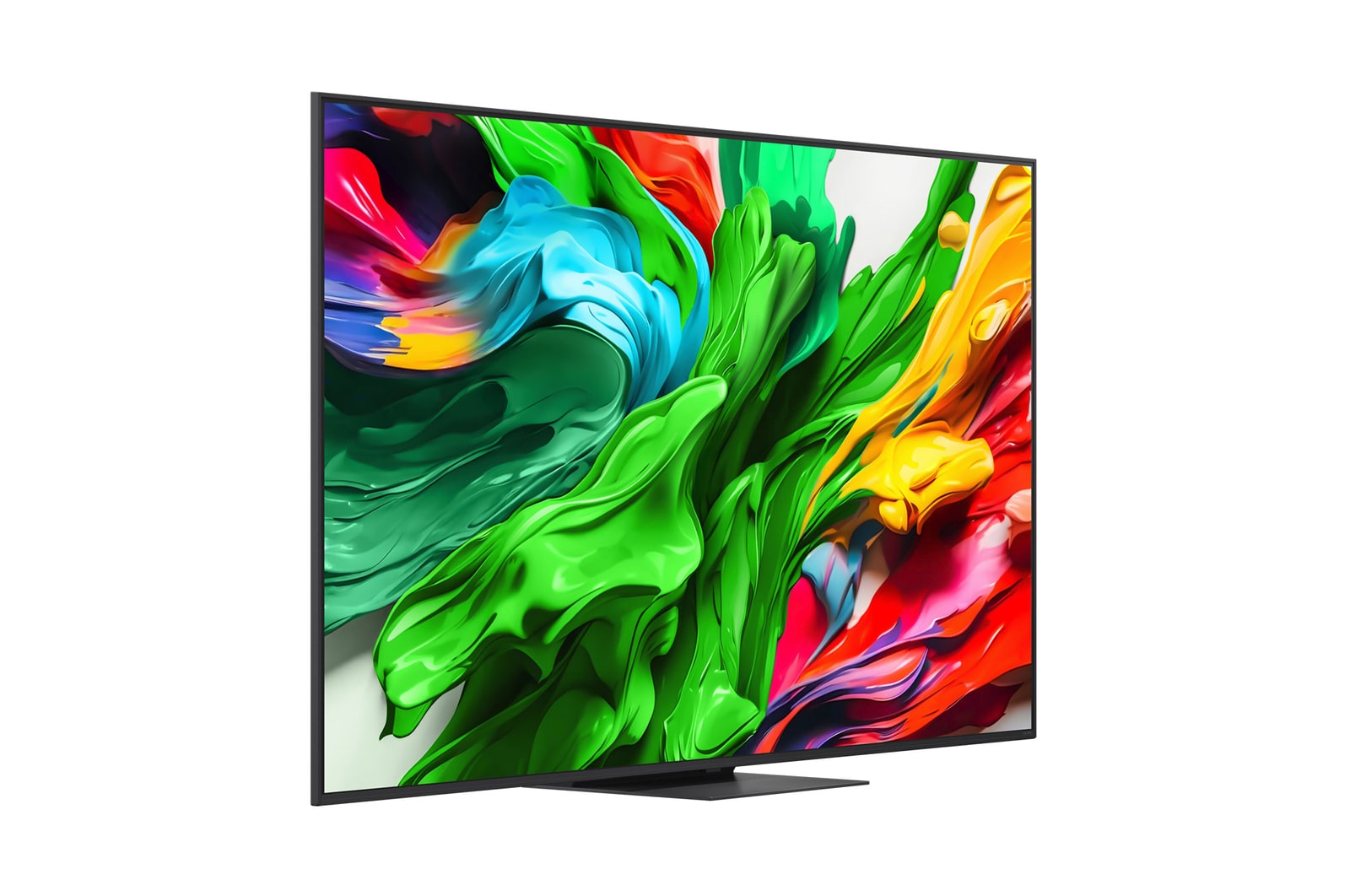 Вид слева и сбоку на телевизор LG QNED evo QNED85 