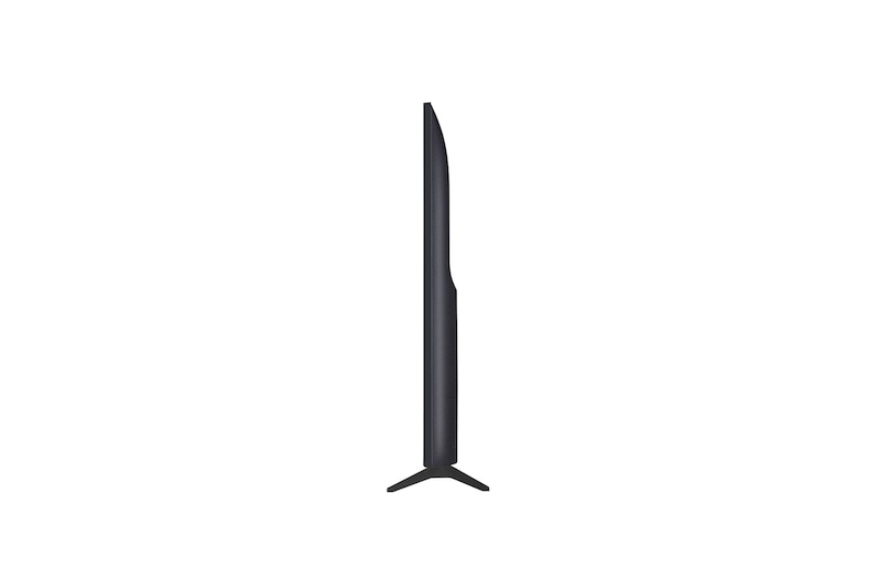 Вид слева и сбоку на телевизор LG QNED70 TV 