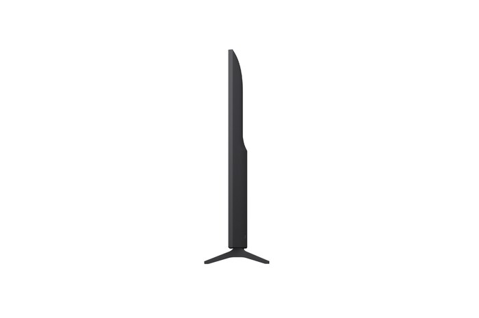 Вид слева и сбоку на телевизор LG QNED70 TV 