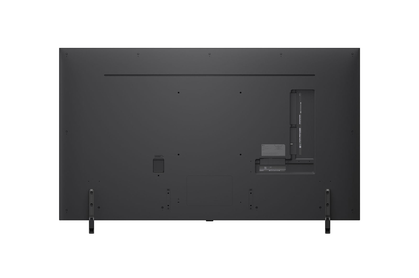 Вид сзади на телевизор LG QNED80 TV
