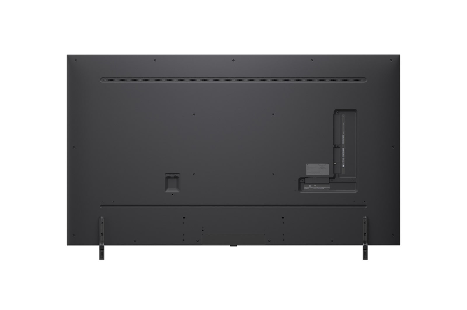 Вид сзади на телевизор LG QNED80 TV