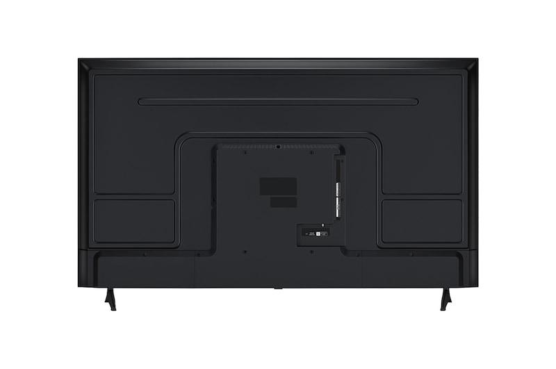 Left-facing side view of LG UHD UA73 TV.