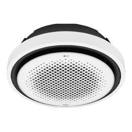 Ceiling Mounted Cassette имеет лопасть в 4 модификациях и входную зону в центре, а над ними находится серый шкафчик, соединенный с потолком.