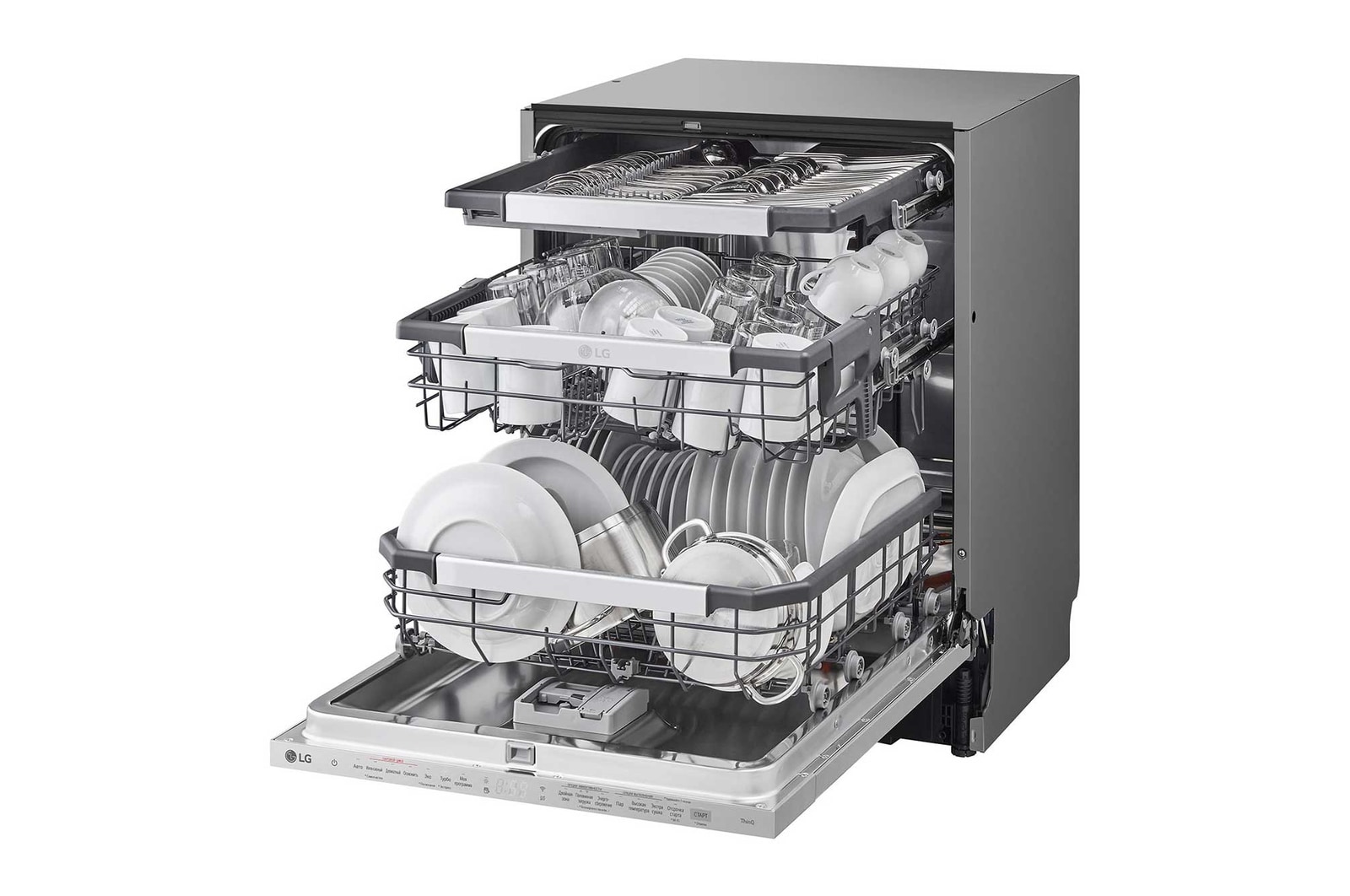 LG Посудомоечная машина LG DB475TXS, TrueSteam, 14 комплектов, DB475TXS