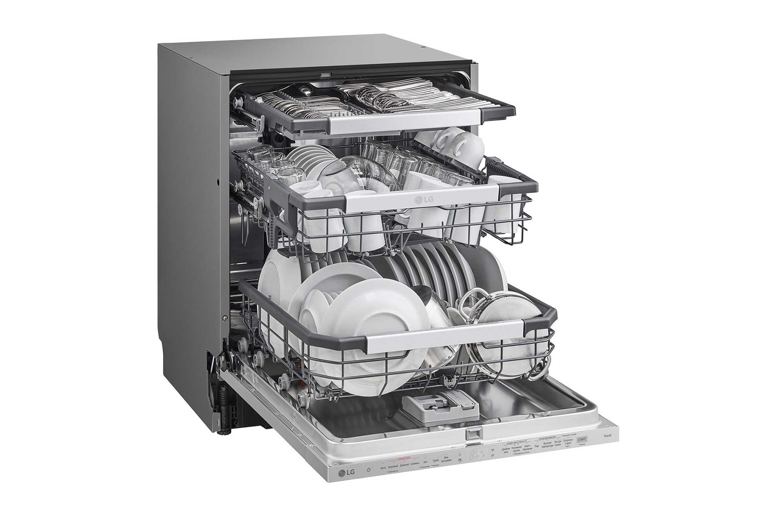LG Посудомоечная машина LG DB475TXS, TrueSteam, 14 комплектов, DB475TXS