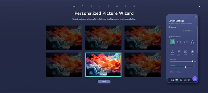 Видео настройки «Персональный мастер изображения» в приложении LG Switch