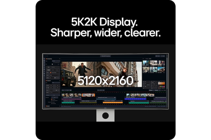 LG UltraFine™ 40-дюймовый Nano IPS Black 5K2K с Thunderbolt™ 5, 40U990A-W