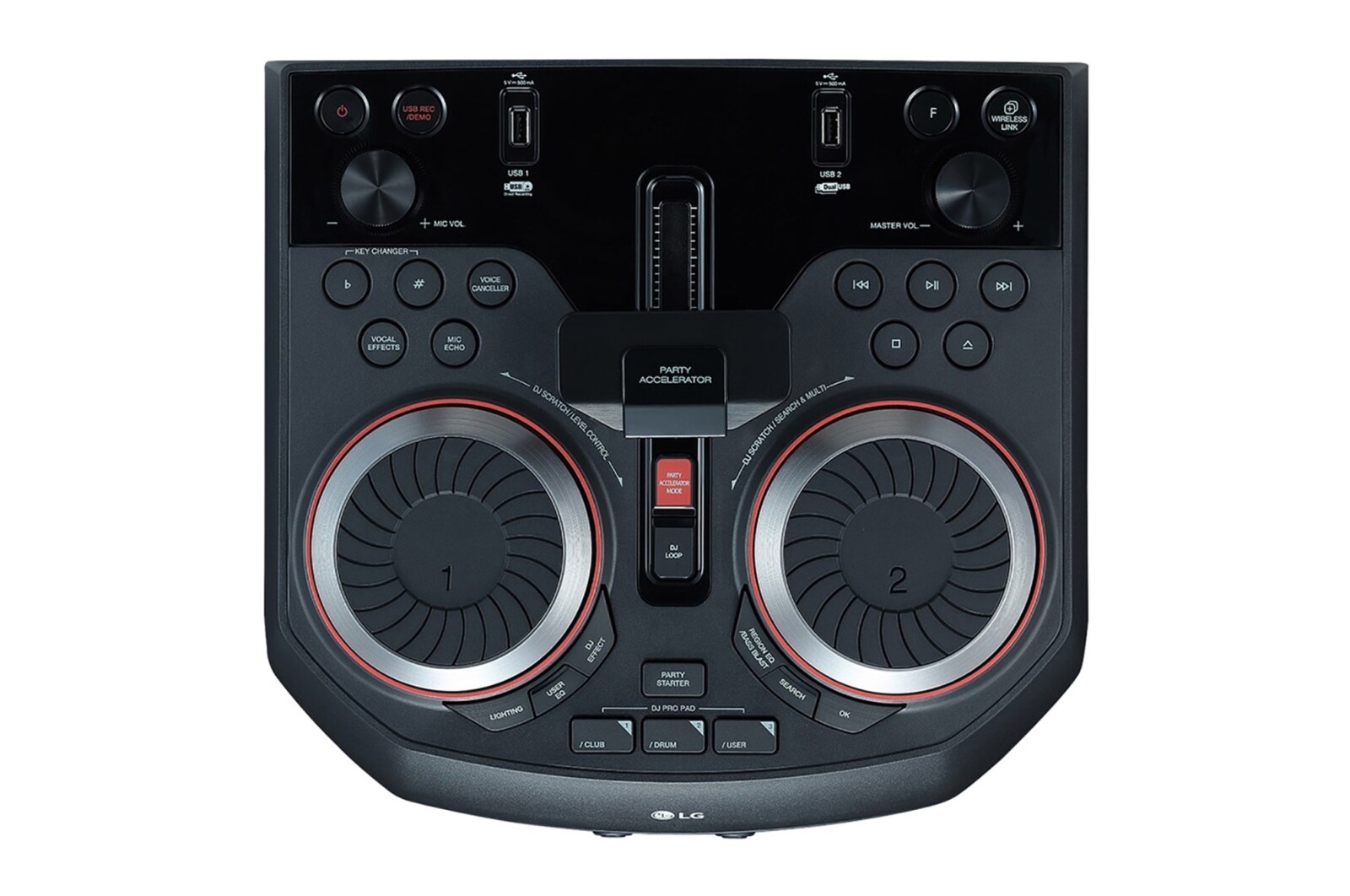 LG XBOOM OK85, 1000 Вт, Функция Караоке, Подсветка, Функций DJ, OK85