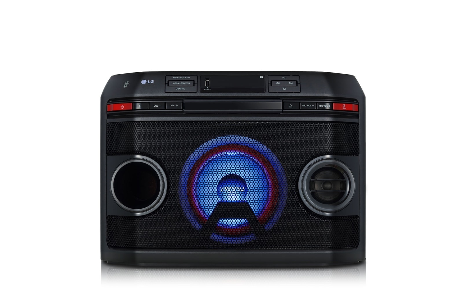 LG XBOOM, 220 Ватт, функция караоке, DVD плеер, OL45