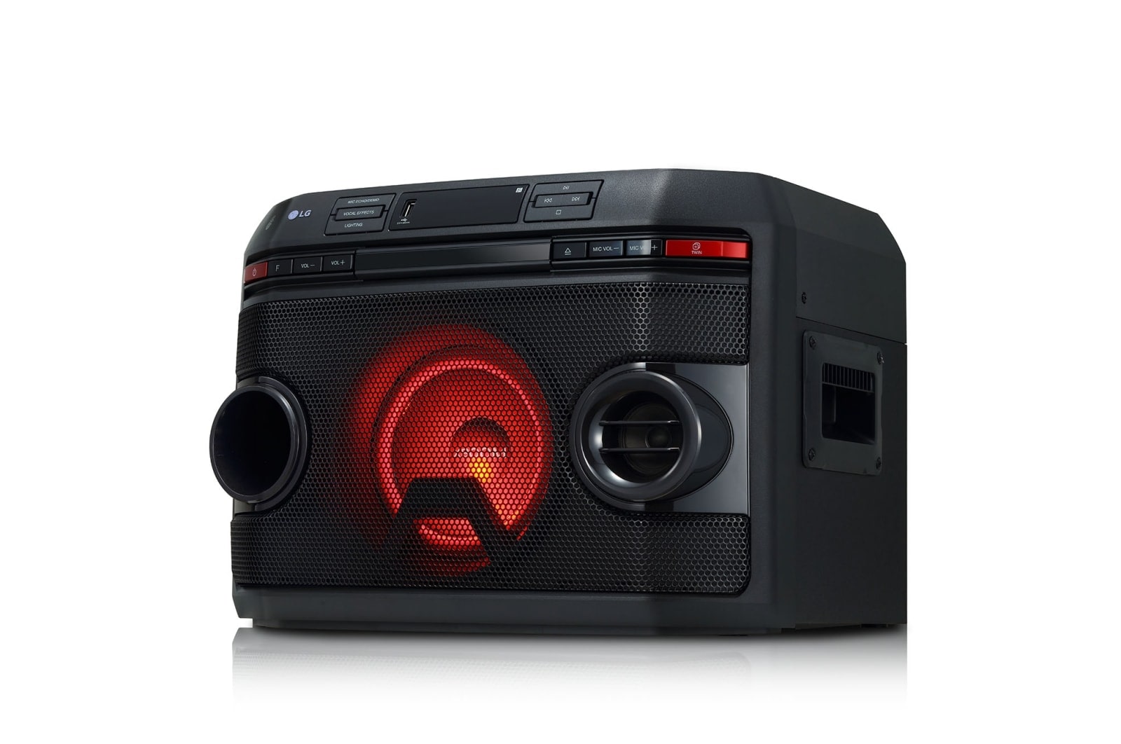 LG XBOOM, 220 Ватт, функция караоке, DVD плеер, OL45