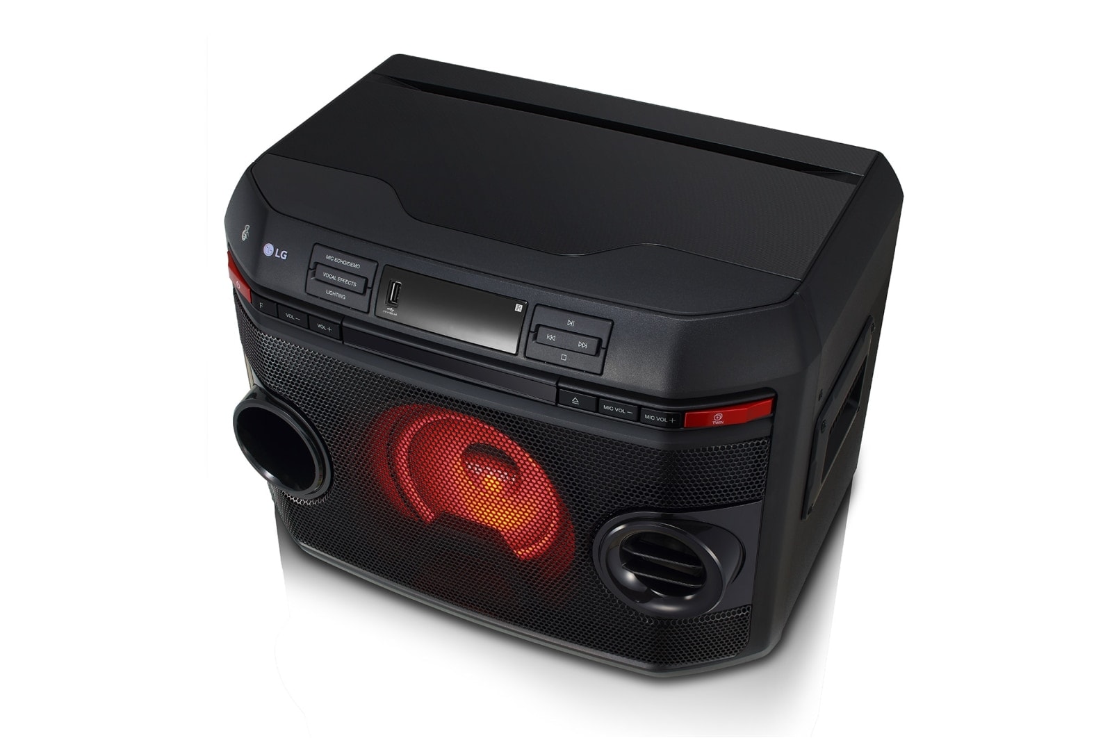 LG XBOOM, 220 Ватт, функция караоке, DVD плеер, OL45