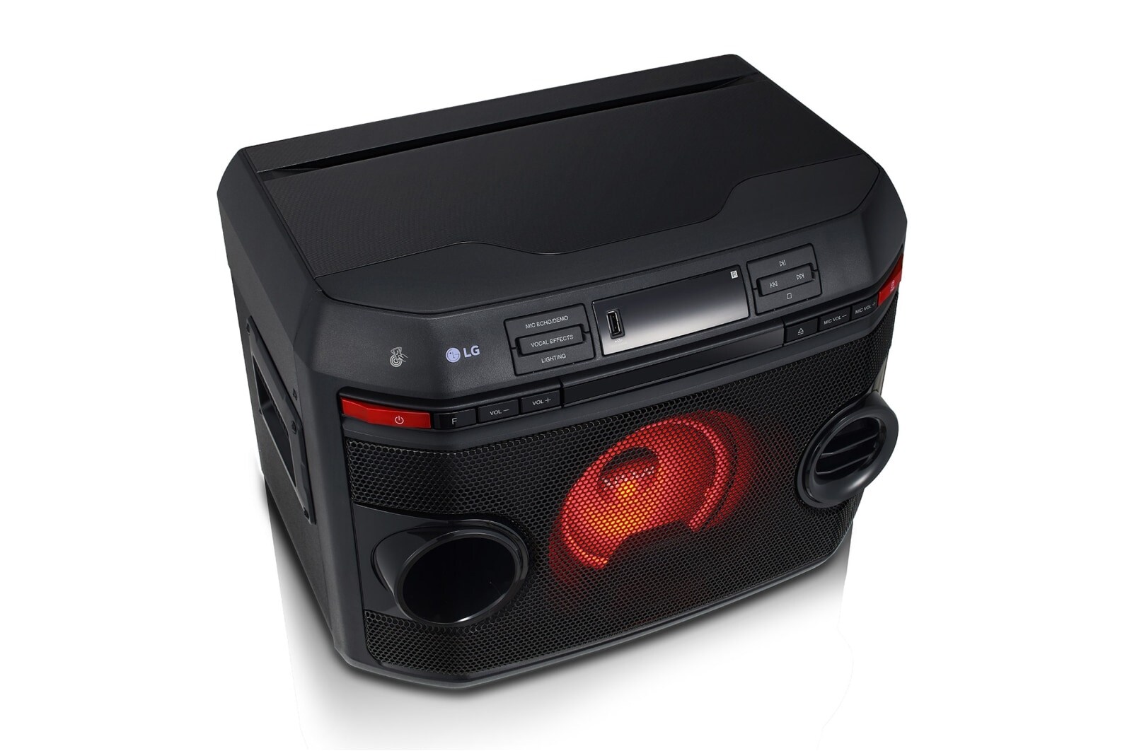LG XBOOM, 220 Ватт, функция караоке, DVD плеер, OL45