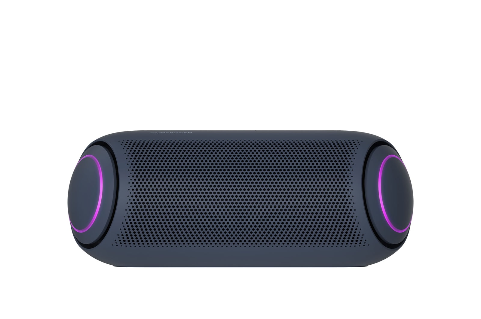 Вид Портативная Bluetooth колонка LG XBOOM Go, технология Meridian PL7 спереди
