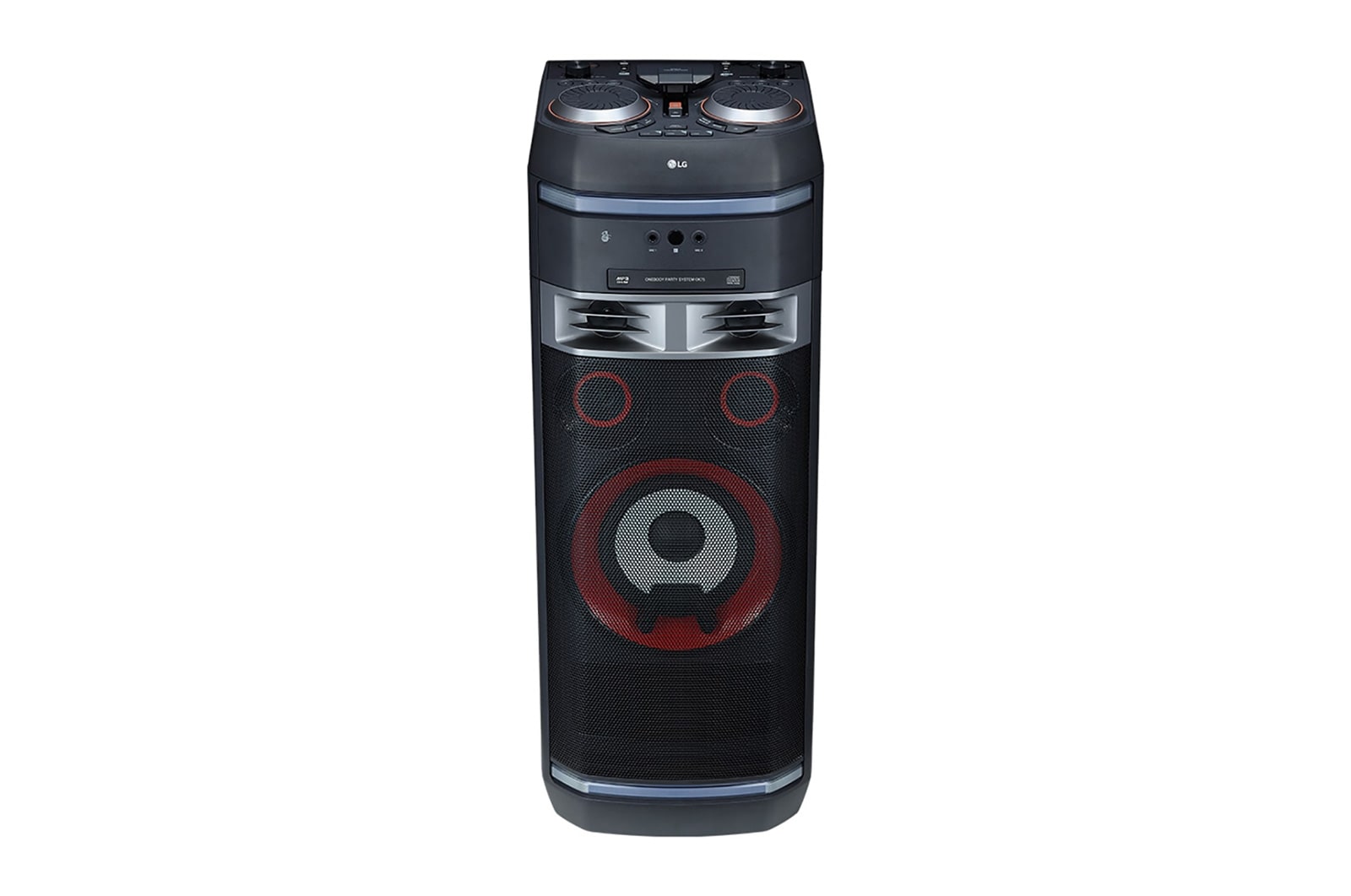 LG XBOOM, аудиосистема, 1100 Ватт, Функция Караоке, Подсветка, Диск и микрофон в комплекте, OL90DK