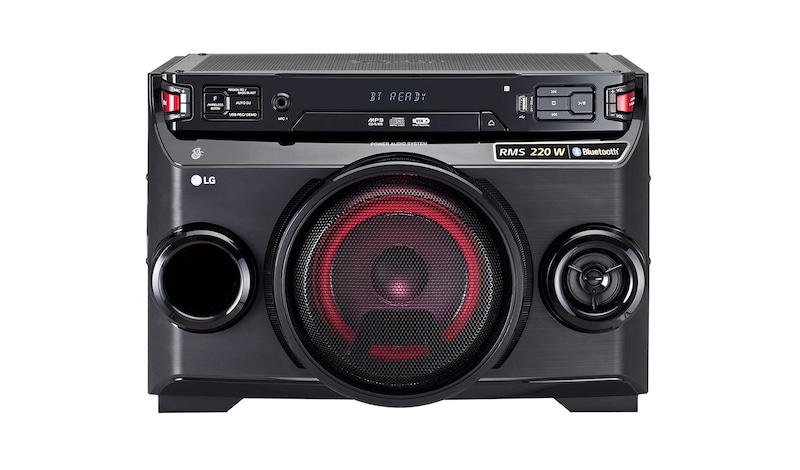 LG Портативная минисистема LG XBOOM с яркой подсветкой в компактном корпусе, OM4560