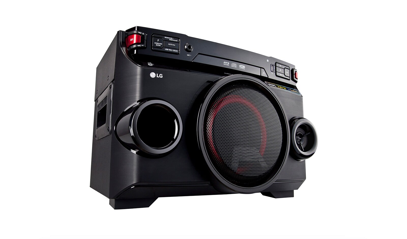 LG Портативная минисистема LG XBOOM с яркой подсветкой в компактном корпусе, OM4560