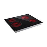 LG Электрическая поверхность LG CBEZ2414B, 4 зоны нагрева, Таймер, CBEZ2414B