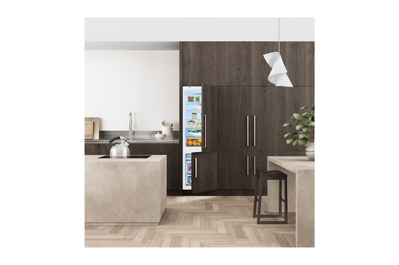 LG Встраиваемый холодильник LG STUDIO, 250 л, Инверторный Линейный компрессор, 10 лет гарантии, нулевой зазор, GRSN266LLP