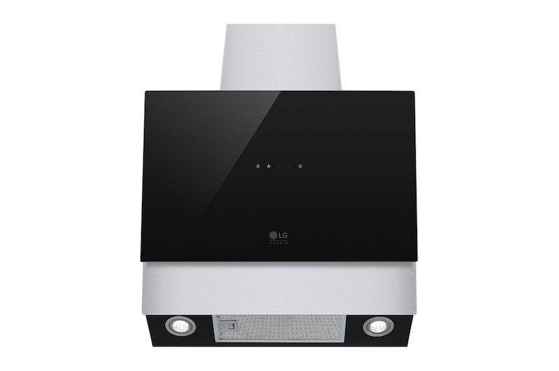 LG Вертикальная вытяжка LG Studio, 60 см, максимальная мощность 640 м3/ч, очищаемый фильтр, LED подсветка, HCEZ2427B
