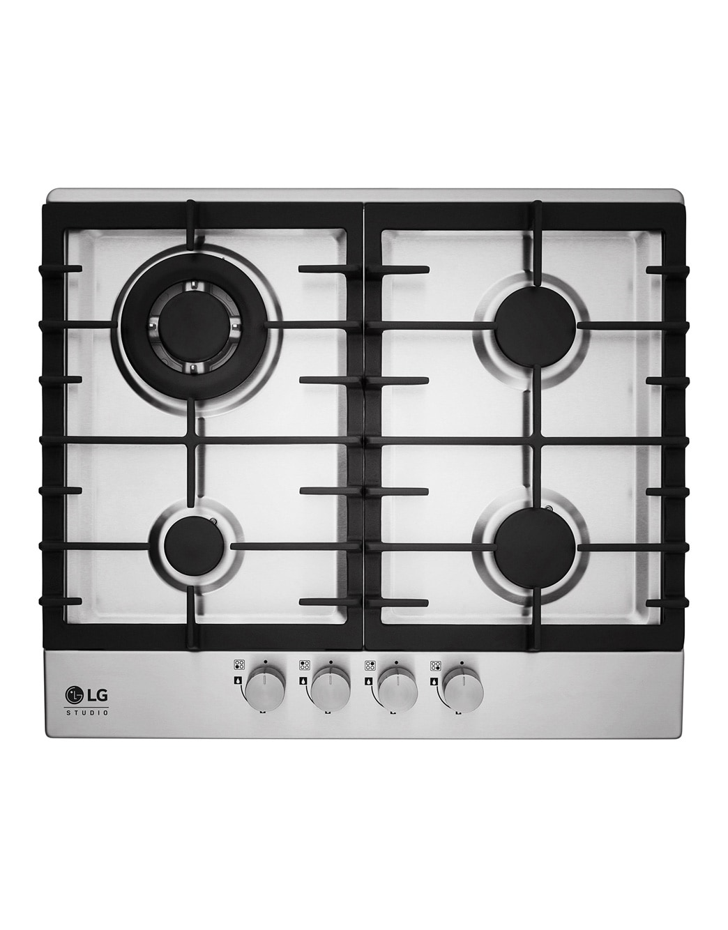 Газовая варочная поверхность LG STUDIO, 4 конфорки, конфорка ВОК с ...
