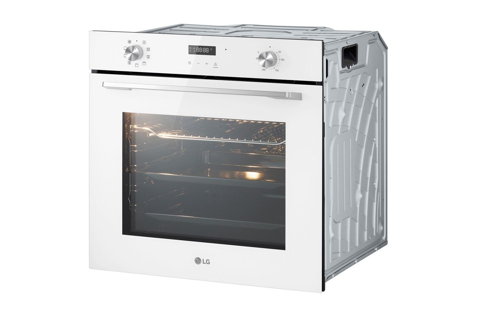 LG Духовой шкаф LG WSEZ7213W, 72 литра, тройное застекление двери, WSEZ7213W1