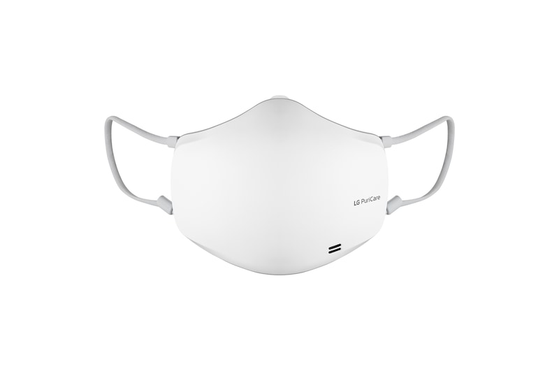 Front view of LG PuriCare™ маска с функцией очистителя воздуха, HEPA фильтр, DUAL fan, Датчик дыхания, Voice On, Bluetooth AP551AWFA