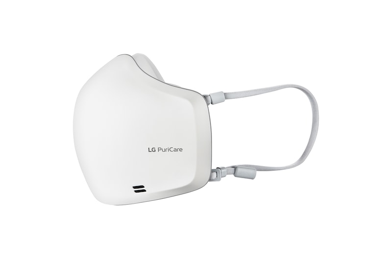 LG PuriCare™ маска с функцией очистителя воздуха, HEPA фильтр, DUAL fan, Датчик дыхания, Voice On, Bluetooth, AP551AWFA