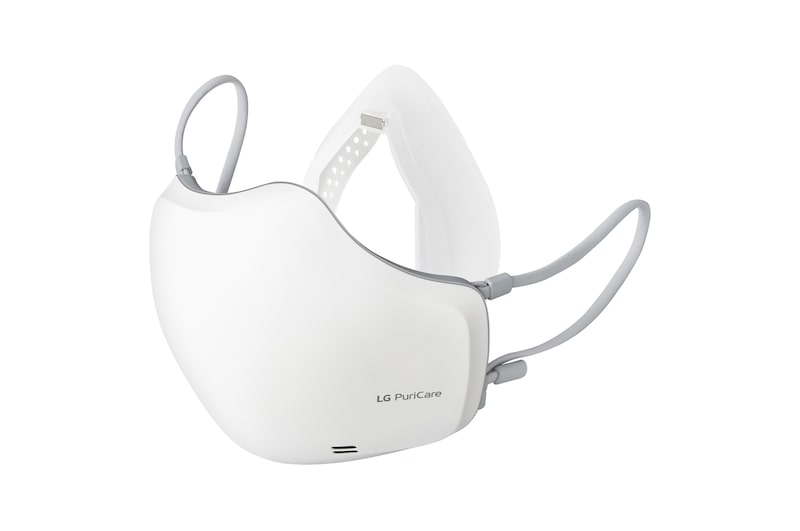 LG PuriCare™ маска с функцией очистителя воздуха, HEPA фильтр, DUAL fan, Датчик дыхания, Voice On, Bluetooth, AP551AWFA