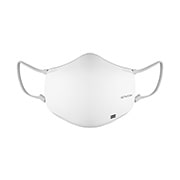Вид LG PuriCare™ маска с функцией очистителя воздуха, HEPA фильтр, DUAL fan, Датчик дыхания, Voice On, Bluetooth AP551AWFA спереди