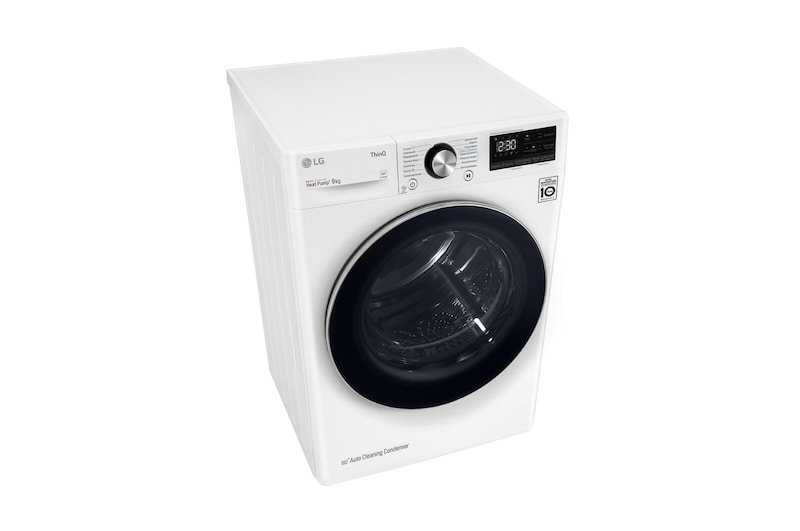 LG Стандартная сушильная машина c тепловым насосом и автоочисткой конденсатора, 9кг, DC90V9V9W