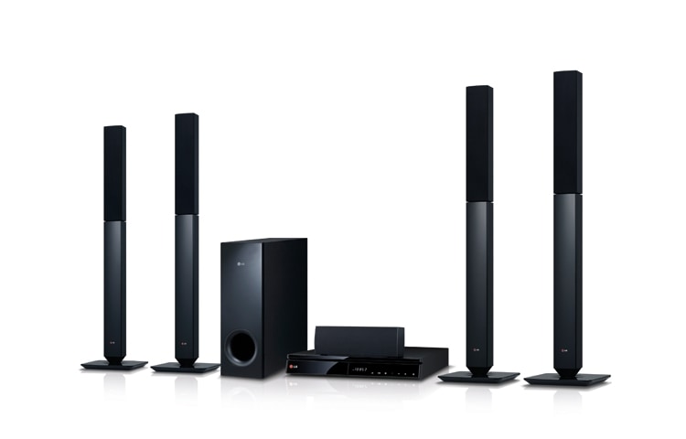 Вид Домашний кинотеатр Blu-ray 3D с функцией LG Smart TV и возможностью крепления на стену BH6530T спереди