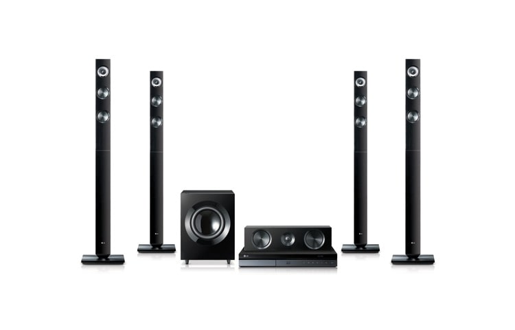 Front view of 5.1-канальный 3D Blu-ray™ Smart TV Домашний кинотеатр с неодимовыми динамиками BH7520T