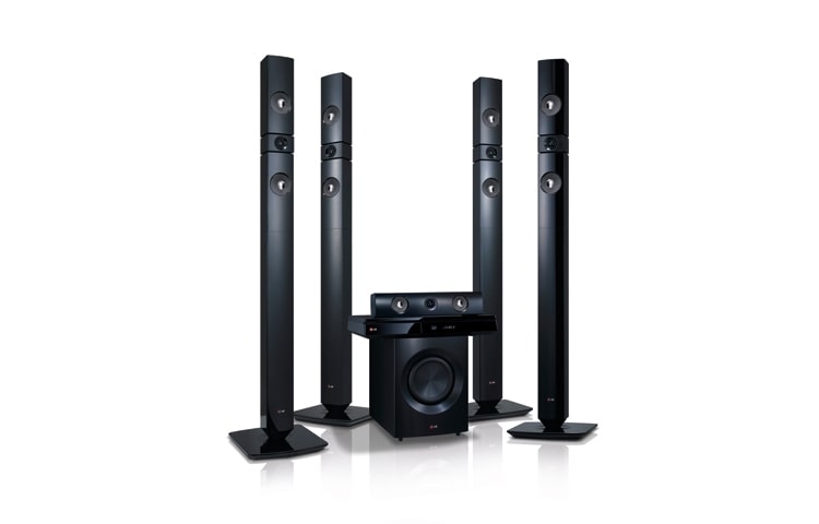 Вид Blu-ray 3D домашний кинотеатр с динамиками из арамидного волокна BH7530TB спереди