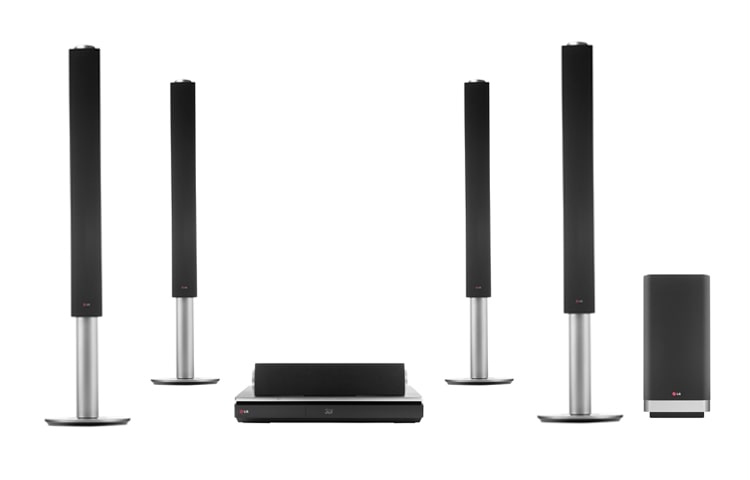 LG 9.1 – канальная Blu-ray™ 3D Система Домашнего Кинотеатра мощностью 1460 Вт и Беспроводными Тыловыми колонками, BH9540TW