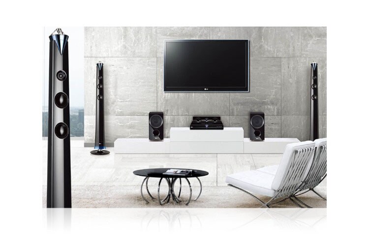 LG Smart 3D Blu-ray™ домашний кинотеатр с беспроводными колонками, HX996TS